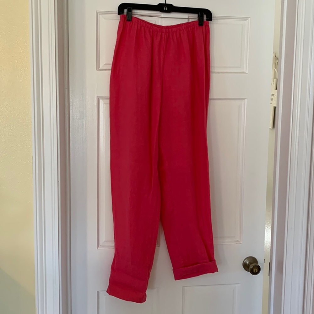 Flax 100% linen pants.   Size S